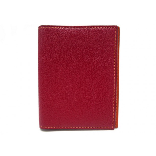 COUVERTURE AGENDA HERMES SIMPLE PM EN CUIR CHEVRE MYSORE ROUGE BOITE COVER 293€