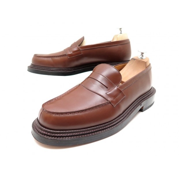 NEUF CHAUSSURES JM WESTON MOCASSINS 180 TRIPLE SEMELLES 385 9.5C 43.5 CUIR 890€