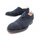 NEUF CHAUSSURES JM WESTON RICHELIEU BOUT DROIT 300 10D 44 DAIM BLEU SHOES 790€