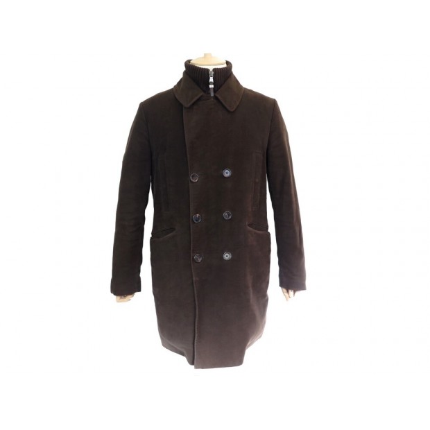 NEUF MANTEAU MONCLER HENRI 50 L EN COTON MARRON DOUDOUNE NEW COAT 1250€