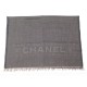 ETOLE CHANEL LOGO CC 31 RUE CAMBON CACHEMIRE & LAINE MARRON ECHARPE SCARF 720€