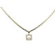 COLLIER CHOPARD HAPPY DIAMONDS CURVES PENDENTIF CARRE OR & DIAMANTS CHAINE 5290€