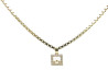 collier chopard happy diamonds curves pendentif carre