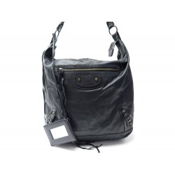 SAC A MAIN BALENCIAGA DAY SHOULDER 140442 CUIR NOIR LEATHER HAND BAG 1370€