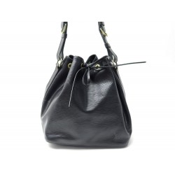 VINTAGE SAC A MAIN LOUIS VUITTON NOE PM M44102 CUIR EPI NOIR SEAU HANDBAG 1410€