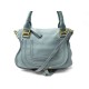 NEUF SAC A MAIN CHLOE MARCIE MEDIUM CUIR GRAINE BLEU BANDOULIERE HAND BAG 1725€