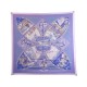 FOULARD HERMES LA VIE A CHEVAL CARRE 90 BOURTHOUMIEUX SOIE VIOLETTE SCARF 410€