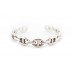 BRACELET HERMES CHAINE D'ANCRE ENCHAINEE MM 14 CM EN ARGENT 925 SILVER 510€