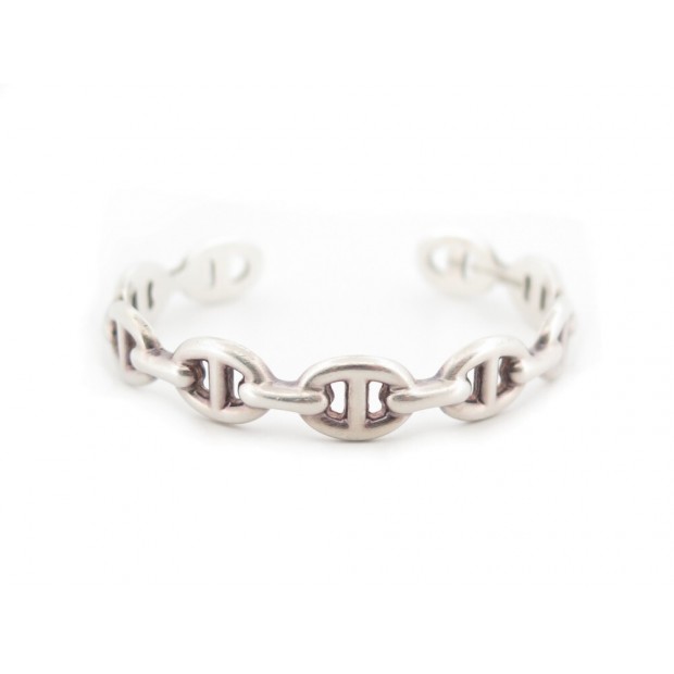 BRACELET HERMES CHAINE D'ANCRE ENCHAINEE MM 14 CM EN ARGENT 925 SILVER 510€