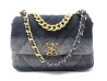  sac a main chanel 19 laine tie dye gris
