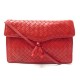 VINTAGE SAC A MAIN BOTTEGA VENETA BANDOULIERE CUIR INTRECCIATO ROUGE POUCH 950€