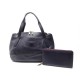 SAC A MAIN LANCEL OPERA GM A06096 EN CUIR VIOLET + PORTEFEUILLE HAND BAG 1215€