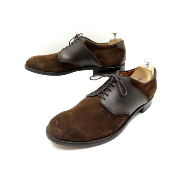 CHAUSSURES ALDEN DERBY 11 US 44.5 FR CUIR & DAIM MARRON SUEDE LEATHER SHOES 680€