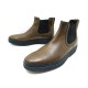 NEUF CHAUSSURES TOD'S BOTTINES 9.5 UK 44 FR EN CUIR MARRON NEW BOOTS SHOES 550€