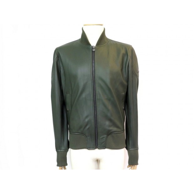 NEUF BLOUSON MATCHLESS BOMBER 48 M VESTE CUIR VERT NEW LEATHER MAN JACKET 799€