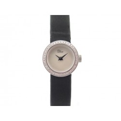 MONTRE CHRISTIAN DIOR MINI D 19 MM CD040110-J QUARTZ DIAMANTS ACIER WATCH 3600€