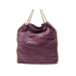 NEUF SAC A MAIN STELLA MC CARTNEY CABAS FALABELLA GM TOILE BORDEAUX BAG 1035€