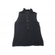 HAUT CHANEL DEBARDEUR BLOUSE P32149 S 36 EN SOIE NOIR BOUTONS SILK TOP 1590€