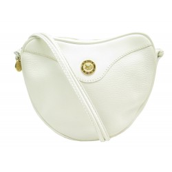 VINTAGE SAC A MAIN CELINE SPORT BANDOULIERE EN CUIR GRAINE BLANC LEATHER HANDBAG