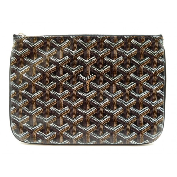 NEUF SAC POCHETTE GOYARD SENAT PM TROUSSE EN TOILE MONOGRAMME NOIR NEW POUCH