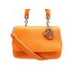 NEUF SAC A MAIN CHRISTIAN DIOR BE DIOR PM BANDOULIERE CUIR GRAINE ORANGE 3630€