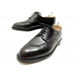 CHAUSSURES JM WESTON DERBY DEMI CHASSE 598 11E 45 LARGE EN CUIR NOIR SHOES 850€