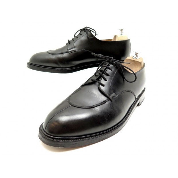 CHAUSSURES JM WESTON DERBY DEMI CHASSE 598 11E 45 LARGE EN CUIR NOIR SHOES 850€