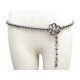 NEUF CEINTURE CHANEL CAMELIA & PERLES NOIRES STRASS SAUTOIR COLLIER PEARLS BELT