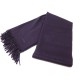 NEUF ECHARPE HERMES UNIE BRODEE EN CACHEMIRE VIOLET + BOITE CASHMERE SCARF 430€