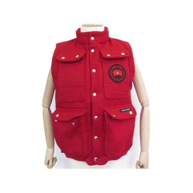 VESTE CANADA GOOSE GILET CITADEL SANS MANCHE XOMETSP01381 M 48 LAINE ROUGE 495€