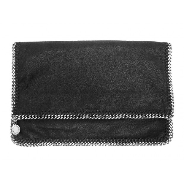 NEUF SAC A MAIN STELLA MCCARTNEY POCHETTE FALABELLA TOILE NOIR NEW POUCH 595€