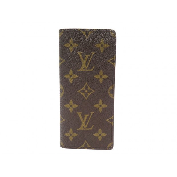 etui a lunettes louis vuitton toile monogram lv marron