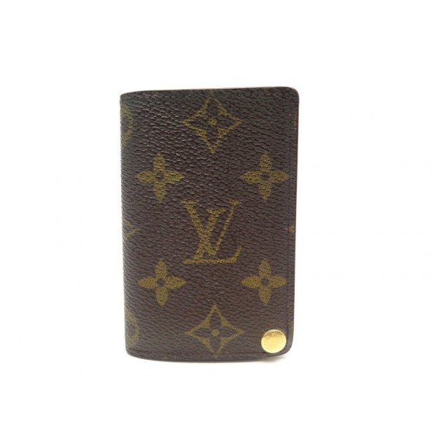 VINTAGE PORTE CARTES LOUIS VUITTON EN TOILE MONOGRAM MARRON CARDS HOLDER 170€