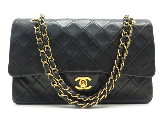 sac a main chanel classique timeless medium cuir noir