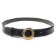 CEINTURE CARTIER T88 BOUCLE TRINITY 3 ORS CUIR REVERSIBLE EN CUIR NOIR BELT 475€