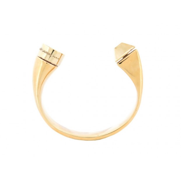 BRACELET YVES SAINT LAURENT LE DEUX CLOUS 316136 VERMEIL ARGENT PLAQUE OR 1490€