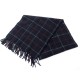 NEUF VINTAGE ECHARPE BURBERRYS EN CACHEMIRE BLEU MARINE NEW CASHMERE SCARF 420€