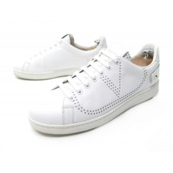 CHAUSSURES VALENTINO BASKETS 41 IT 42 FR CUIR BLANC SY2S0C04 SNEAKERS SHOES 520€