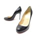 CHAUSSURES CHRISTIAN LOUBOUTIN ESCARPINS FIFI 38 EN CUIR NOIR BOITE SHOES 575€