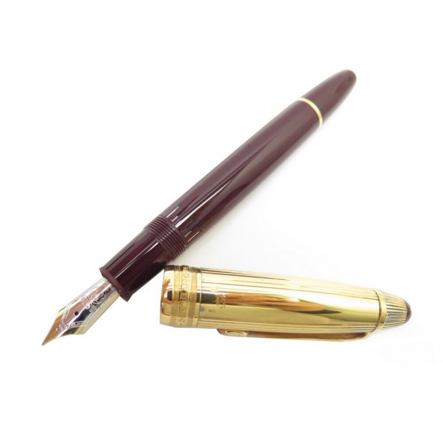 STYLO PLUME MONTBLANC MEISTERSTUCK SOLITAIRE DOUE BORDEAUX VERMEIL PEN 820€