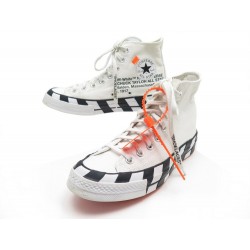 CHAUSSURES OFF-WHITE X CONVERSE BASKETS 39.5 CHUCK TAYLOR ALL STAR 70 STRIPE