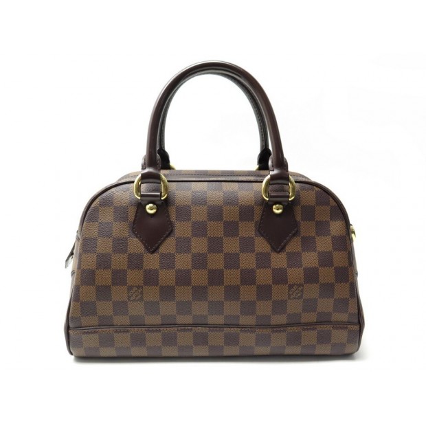 SAC A MAIN LOUIS VUITTON DUOMO TOILE DAMIER EBENE & CUIR N60008 HAND BAG 1270€