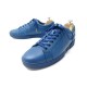 CHAUSSURES LOUIS VUITTON BASKETS 8 42 CUIR EPI BLEU SNEAKERS LEATHER SHOES 570€