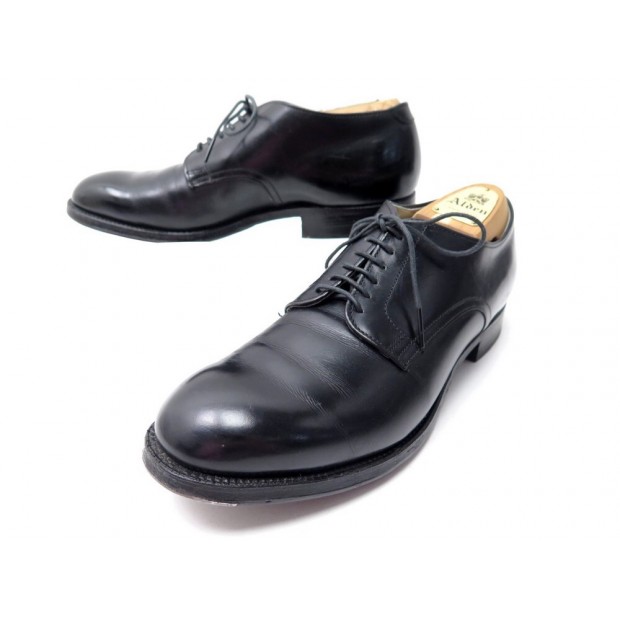 CHAUSSURES ALDEN DERBY 7D 41 EN CUIR NOIR EMBAUCHOIRS BLACK LEATHER SHOES 620€