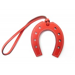 NEUF BIJOU DE SAC HERMES GRIGRI PADDOCK FER A CHEVAL CUIR BOITE HORSE CHARM 545€
