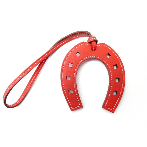 NEUF BIJOU DE SAC HERMES GRIGRI PADDOCK FER A CHEVAL CUIR BOITE HORSE CHARM 545€