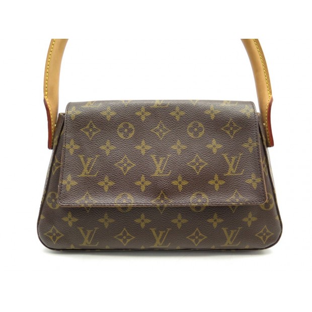 SAC A MAIN LOUIS VUITTON MINI LOOPING M51147 TOILE MONOGRAM CUIR HAND BAG 1130€