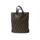 SAC A MAIN FENDI 8BH173 CABAS SHOPPING TOTE BAG EN TOILE MARRON CANVAS 1110€