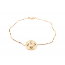 BRACELET DE BEERS TALISMAN EN OR JAUNE 18K & DIAMANTS + BOITE GOLD DIMONDS 2400€