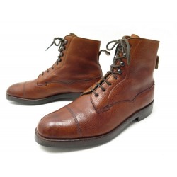 CHAUSSURES EDWARD GREEN GALWAY 10.5 44.5 CUIR GRAINE CAMEL LEATHER SHOES 1510€